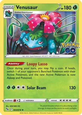 Venusaur — Pokémon TCG: Pokémon GO