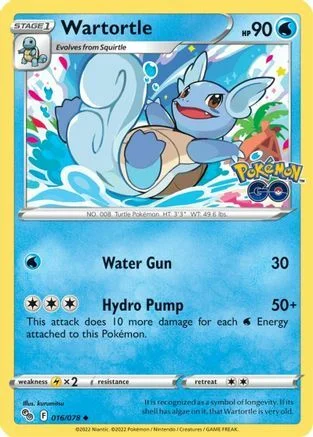 Wartortle — Pokémon TCG: Pokémon GO