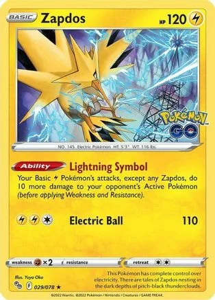 Zapdos — Pokémon TCG: Pokémon GO