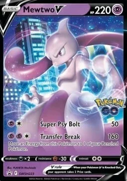 Mewtwo V — SWSH Black Star Promos