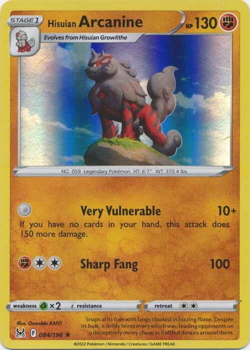 Hisuian Arcanine — Lost Origin