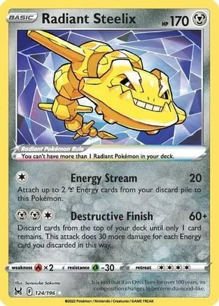 Radiant Steelix — Lost Origin