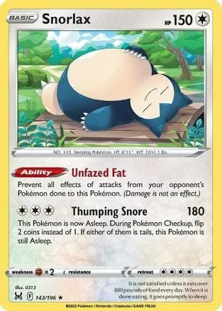 Snorlax — Lost Origin