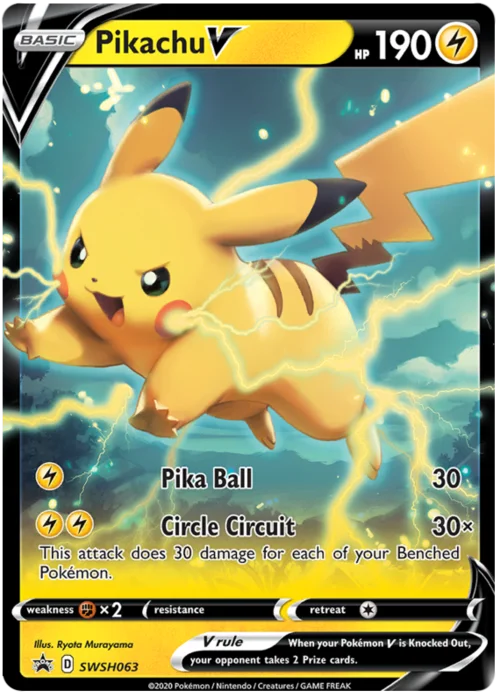 Pikachu V — SWSH Black Star Promos