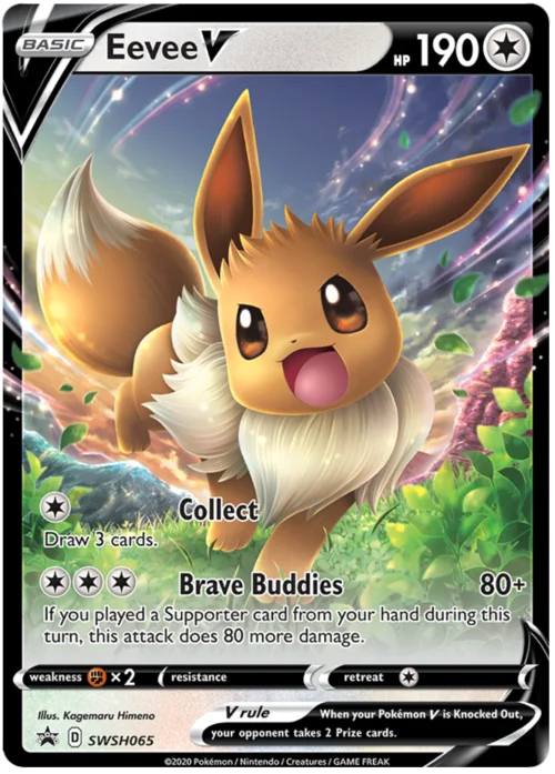 Eevee V — SWSH Black Star Promos