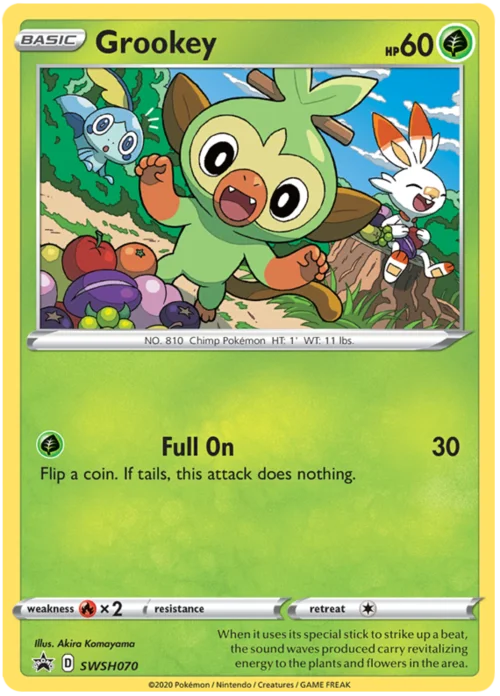 Grookey — SWSH Black Star Promos