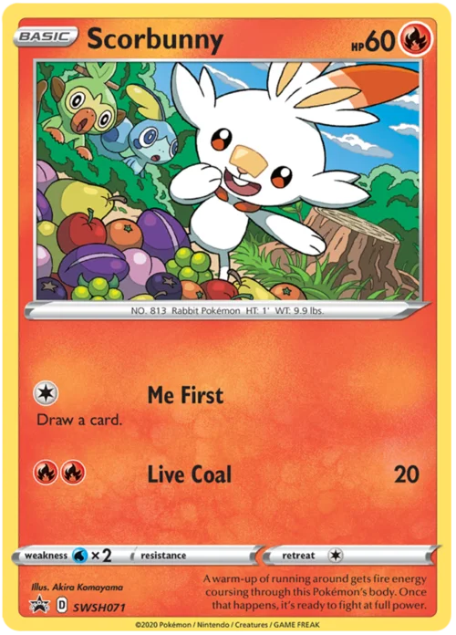 Scorbunny — SWSH Black Star Promos