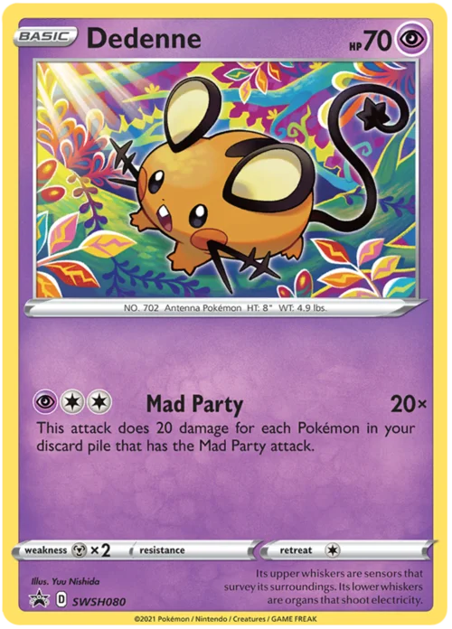 Dedenne — SWSH Black Star Promos