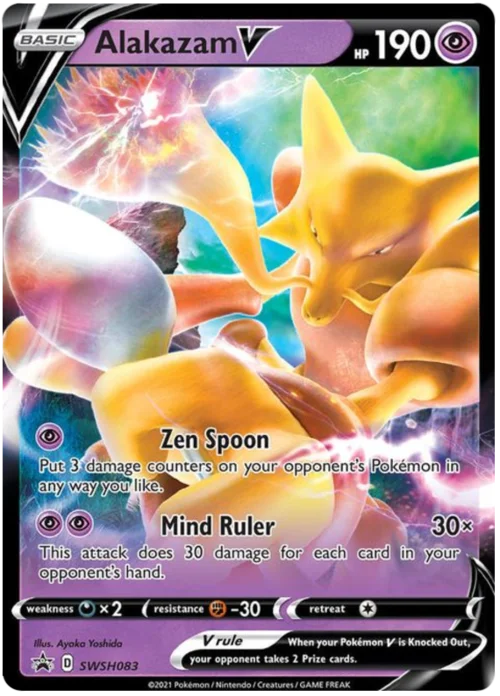 Alakazam V — SWSH Black Star Promos