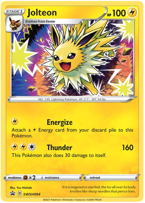 Jolteon — SWSH Black Star Promos