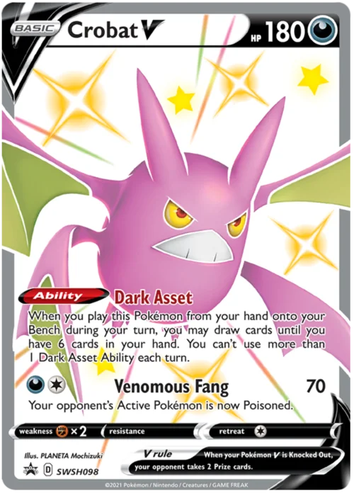 Crobat V — SWSH Black Star Promos
