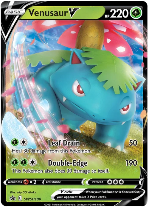 Venusaur V — SWSH Black Star Promos