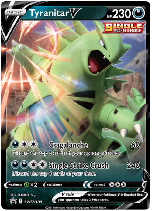 Tyranitar V — SWSH Black Star Promos