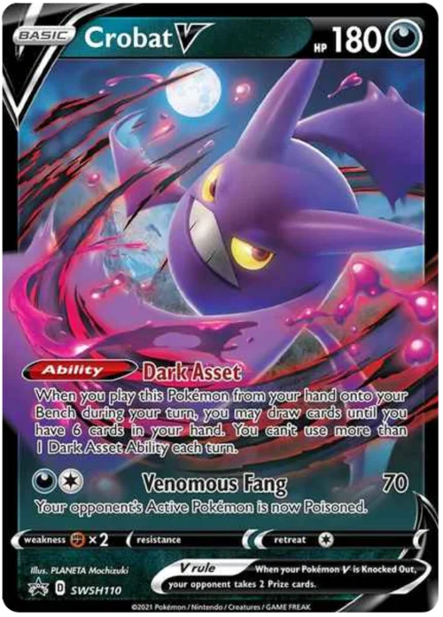 Crobat V — SWSH Black Star Promos