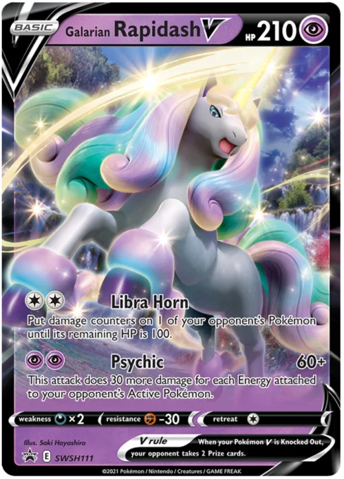 Galarian Rapidash V — SWSH Black Star Promos
