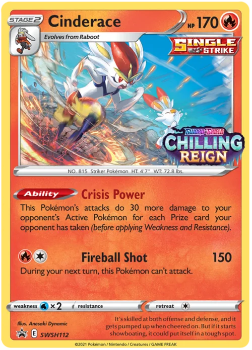 Cinderace — SWSH Black Star Promos