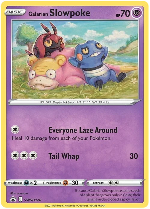 Galarian Slowpoke — SWSH Black Star Promos