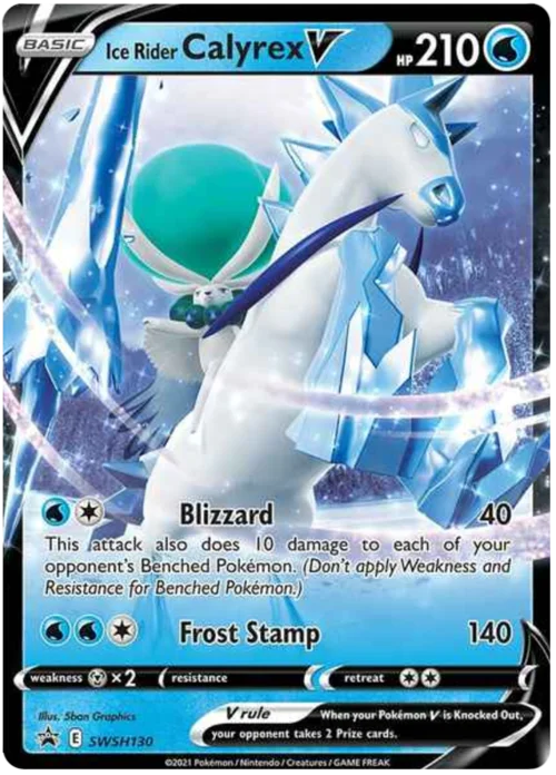 Ice Rider Calyrex V — SWSH Black Star Promos