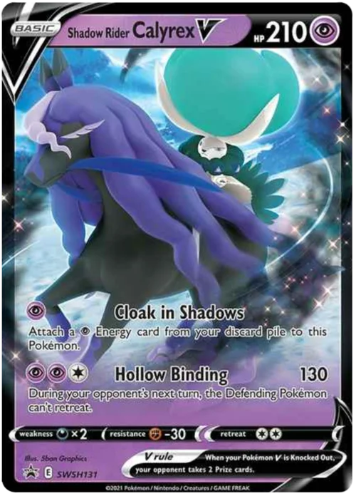 Shadow Rider Calyrex V — SWSH Black Star Promos