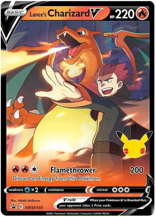 Lance's Charizard V — SWSH Black Star Promos