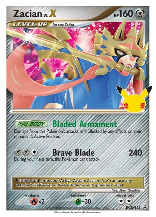 Zacian LV.X — SWSH Black Star Promos