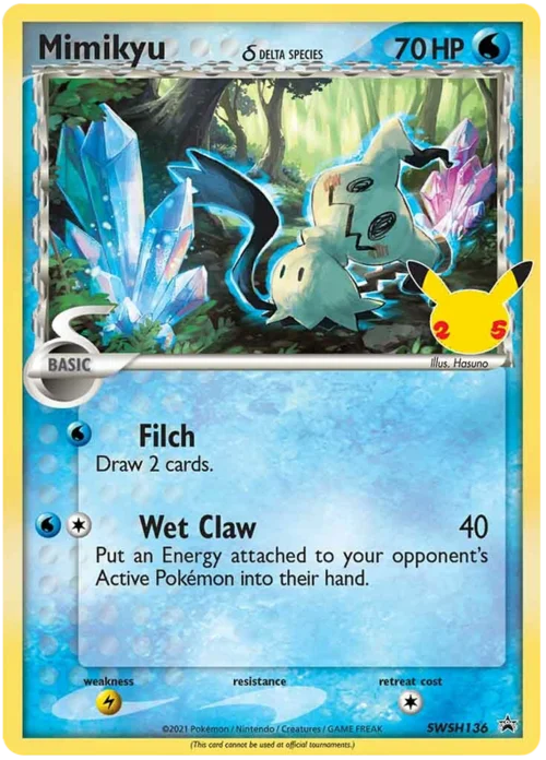 Mimikyu δ Delta Species — SWSH Black Star Promos
