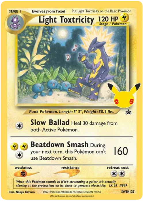 Light Toxtricity — SWSH Black Star Promos