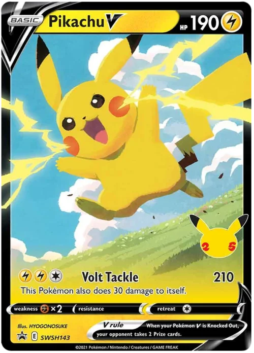 Pikachu V — SWSH Black Star Promos