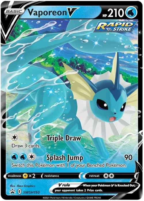 Vaporeon V — SWSH Black Star Promos