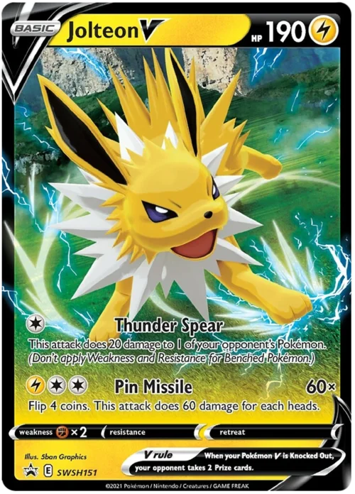 Jolteon V — SWSH Black Star Promos