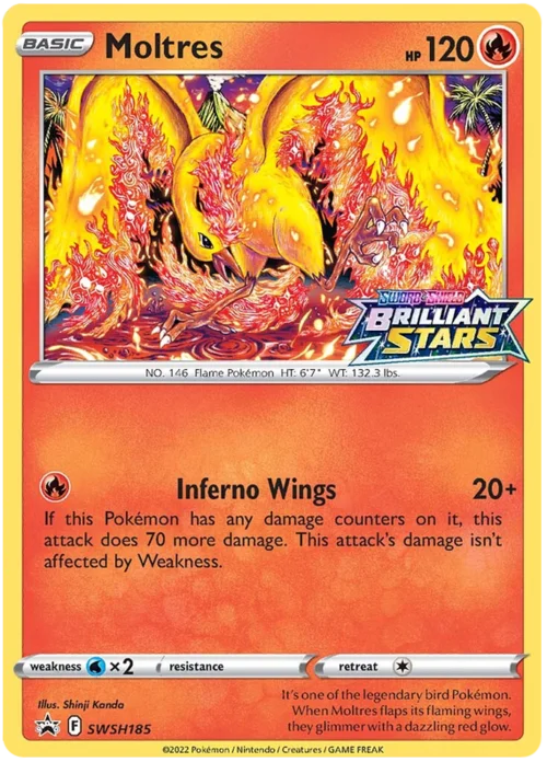 Moltres — SWSH Black Star Promos