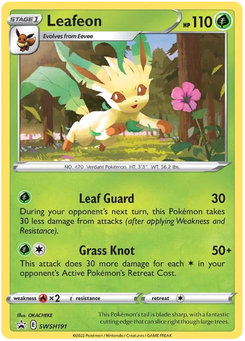 Leafeon — SWSH Black Star Promos