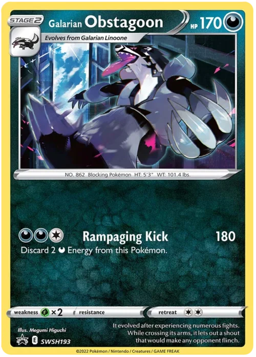 Galarian Obstagoon — SWSH Black Star Promos