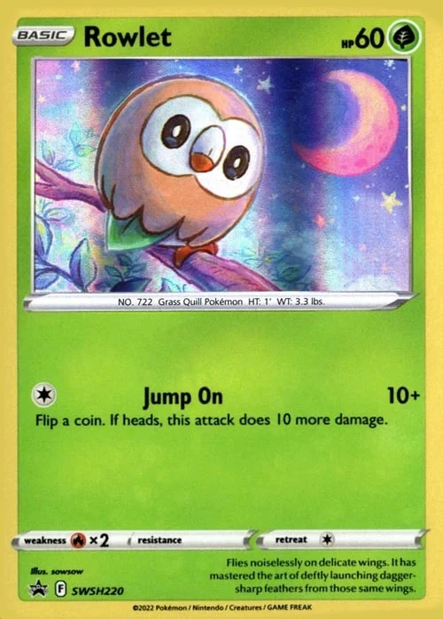 Rowlet — SWSH Black Star Promos