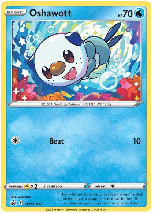 Oshawott — SWSH Black Star Promos