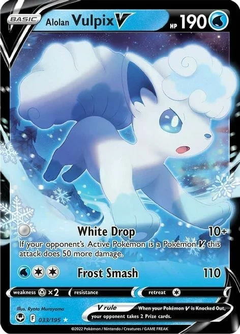 Alolan Vulpix V — Silver Tempest
