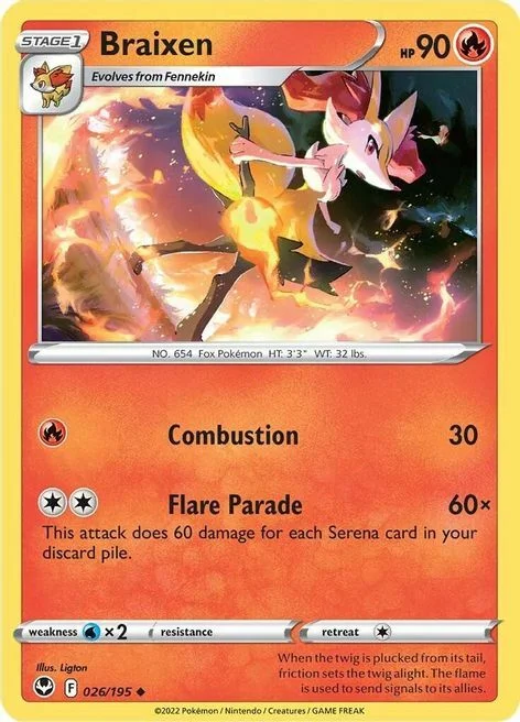 Braixen — Silver Tempest