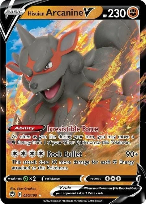 Hisuian Arcanine V — Silver Tempest