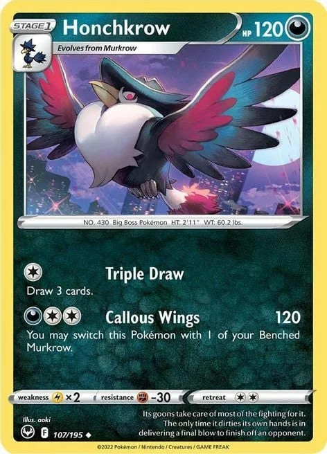 Honchkrow — Silver Tempest