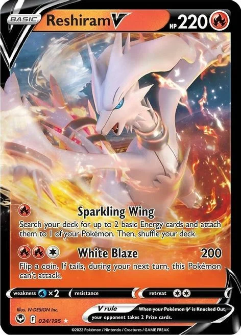 Reshiram V — Silver Tempest