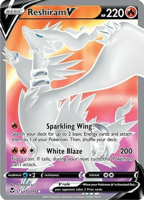 Reshiram V — Silver Tempest