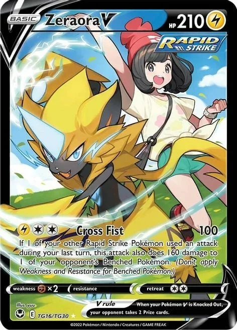 Zeraora V — Silver Tempest