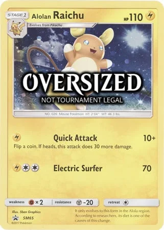 Alolan Raichu — SM Black Star Promos