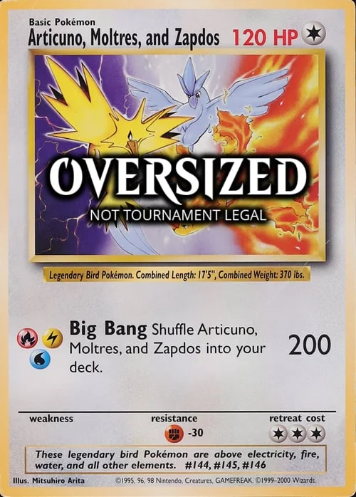 Articuno, Moltres, and Zapdos — Miscellaneous Promos