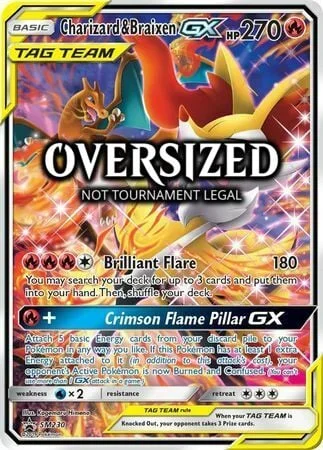 Charizard & Braixen GX — SM Black Star Promos