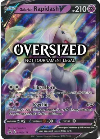 Galarian Rapidash V — SWSH Black Star Promos