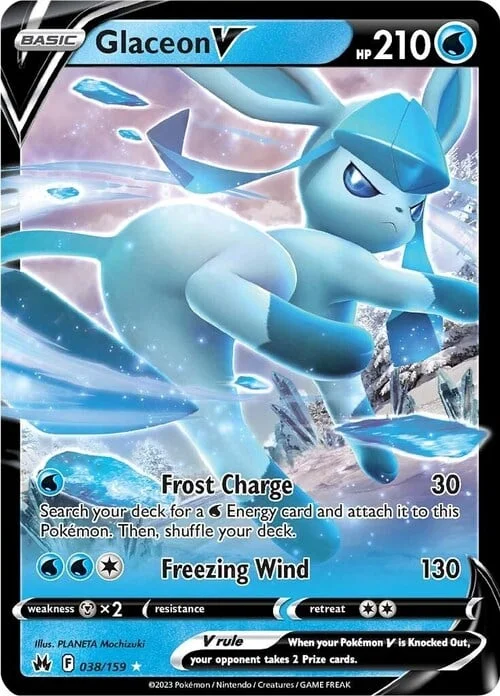 Glaceon V — Crown Zenith