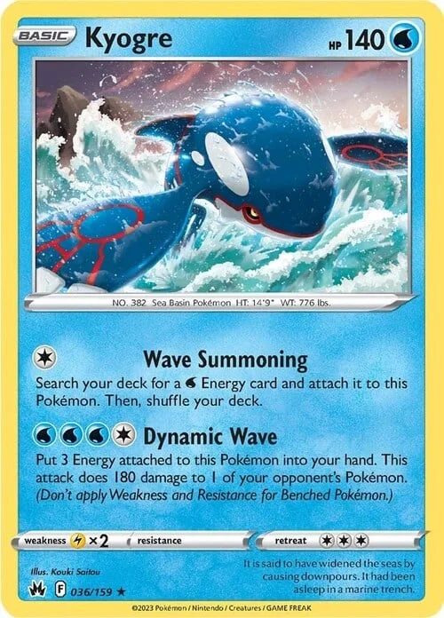 Kyogre — Crown Zenith