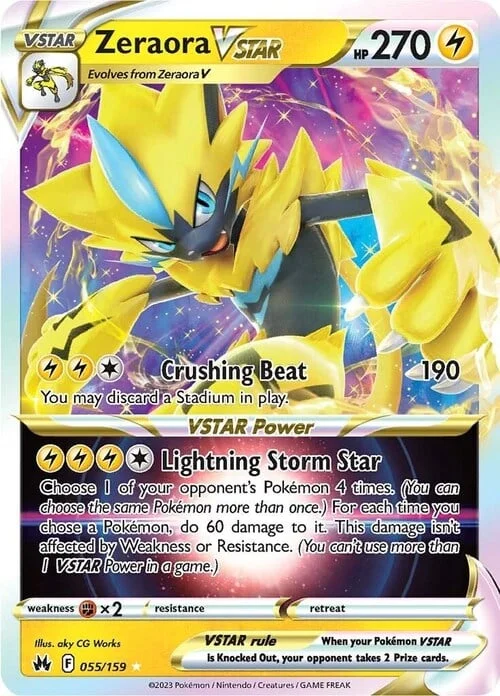 Zeraora VSTAR — Crown Zenith
