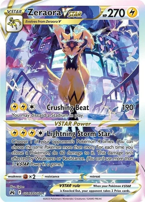 Zeraora VSTAR — Crown Zenith